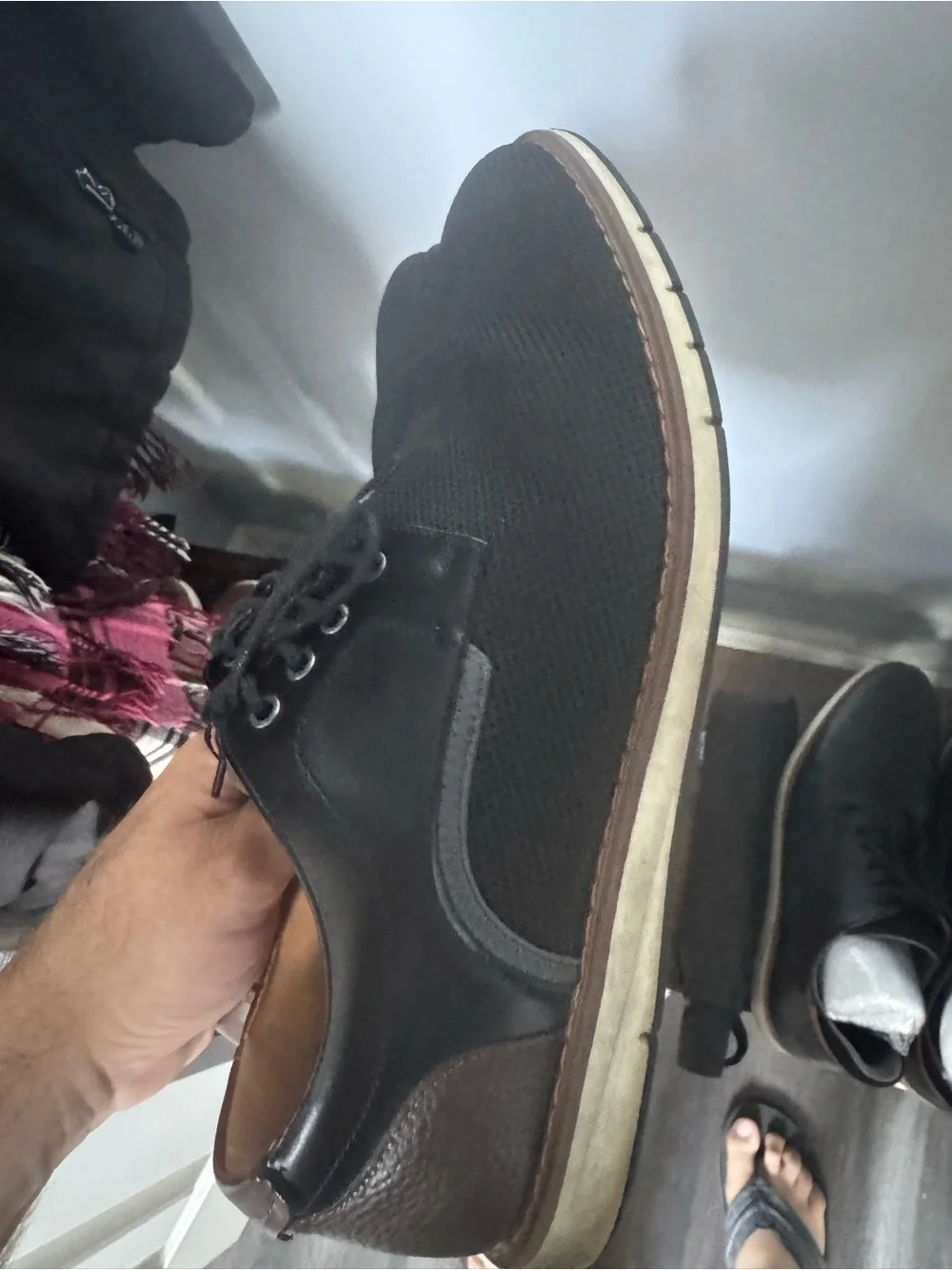 Men's Black Casual Lace-Up Shoes